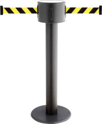 Gurtpfosten RS-Guidesystems GLAD 85 schwarz, Gurtbänder, schwarz/gelb