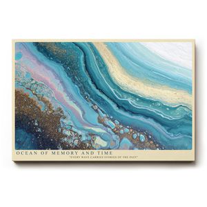 Sinus-Art Wandbild Ocean of Memory and Time, Leinwand, Querformat, 120 x 80 cm
