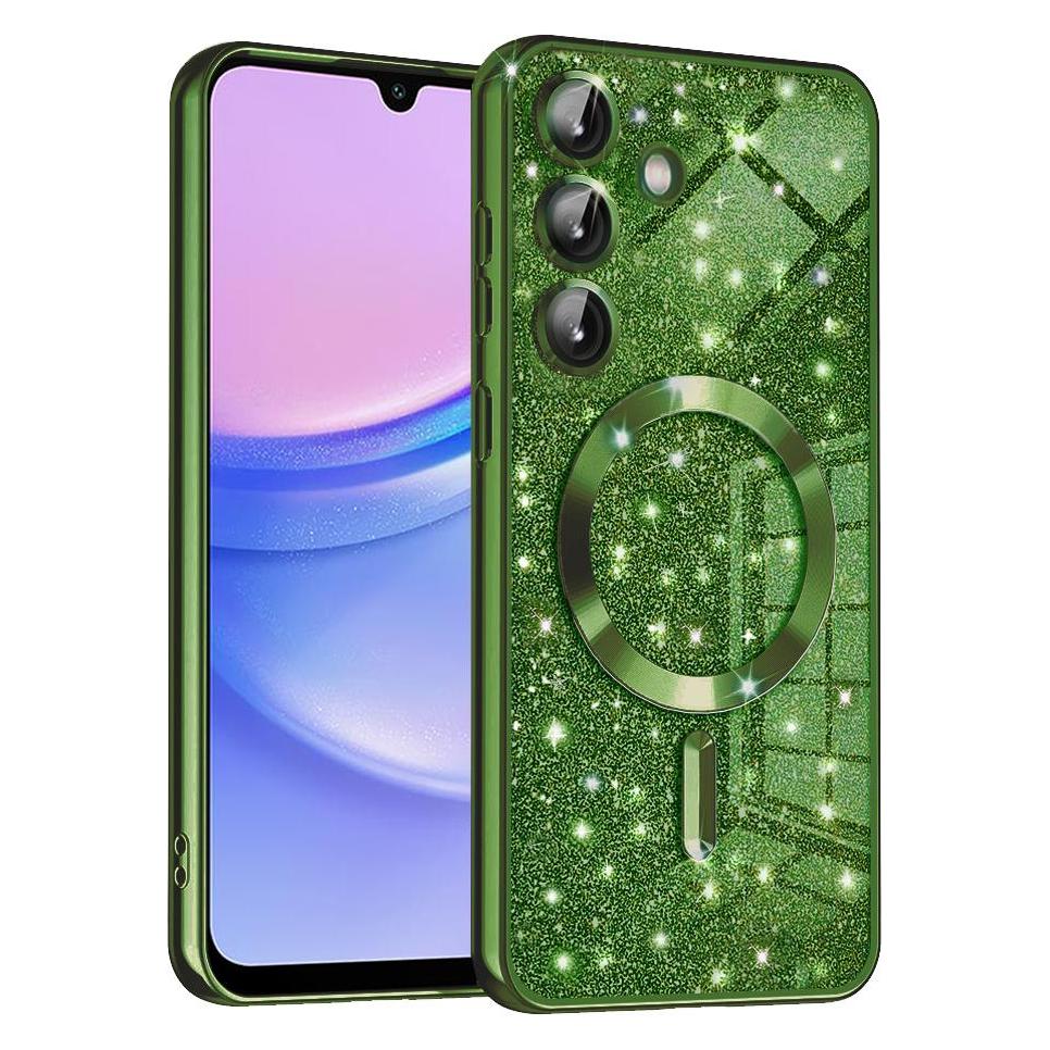 Techsuit - Luxury Glitter MagSafe - Samsung Galaxy A15 4G / A15 5G - Deep Green (Samsung Galaxy A15 5G) (56359481)