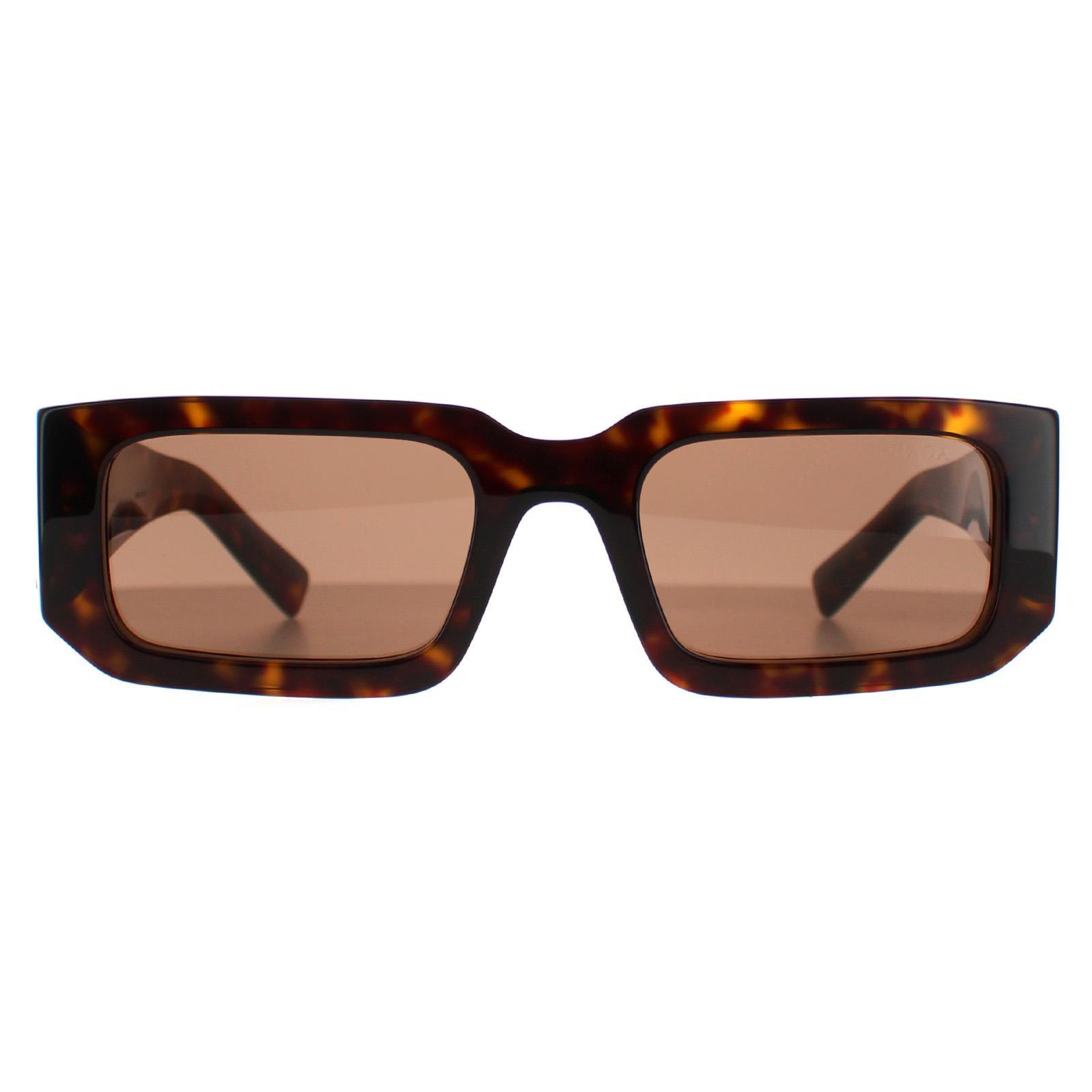 Prada Rechthoek Dames Donker Bruin Tortoise PR06YS