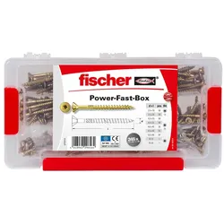 Fischer Power - Fast Box 245 Teile Sortimentsbox mit Premium-Spanplattenschraube