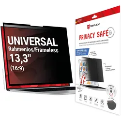 DISPLEX PRIVACY SAFE Wiederablösbarer 2-Wege Blickschutzfilter für Laptop/ Notebook (randlos/frameless) 13,3'' (16:9)