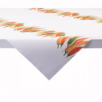 Sovie HOME Tischdecke Chili aus Linclass® Airlaid 80 x 80 cm, 1 Stück - Chili Gewürze Spicy