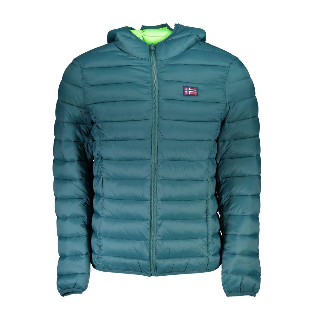 Kapuze Gefütterte Jacke Leichtgewicht Teal