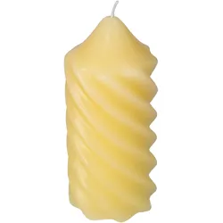 Kerze PILLAR gelb (DH 7x15 cm) - DH 7x15 cm