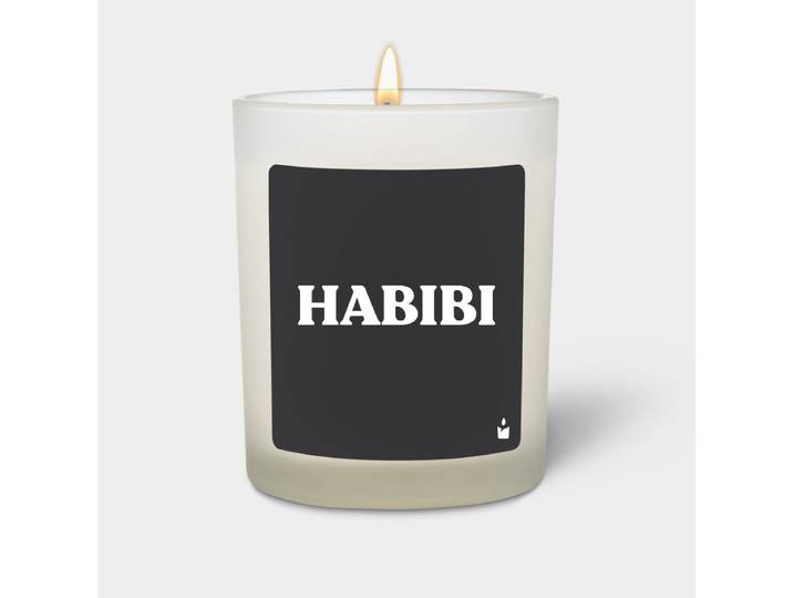 Duftkerze Weiss Woody HABIBI
