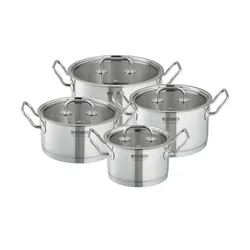 Meisterkoch Topfset  MODUS ¦ silber ¦ Edelstahl