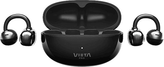 Auriculares True Wireless - Vieta Clip, 24h, IPX4, Bluetooth 6.0, Negro