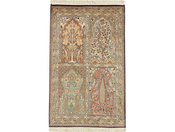 Kaschmir Seide Teppich 62x99 Handgeknüpft Orientteppich Seide