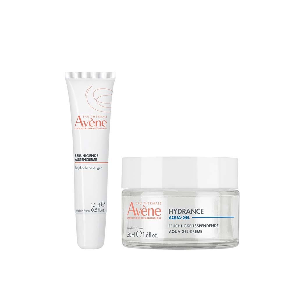 Avène Beruhigende Augencreme + Hydrance Aqua-Gel Creme Set 1 St