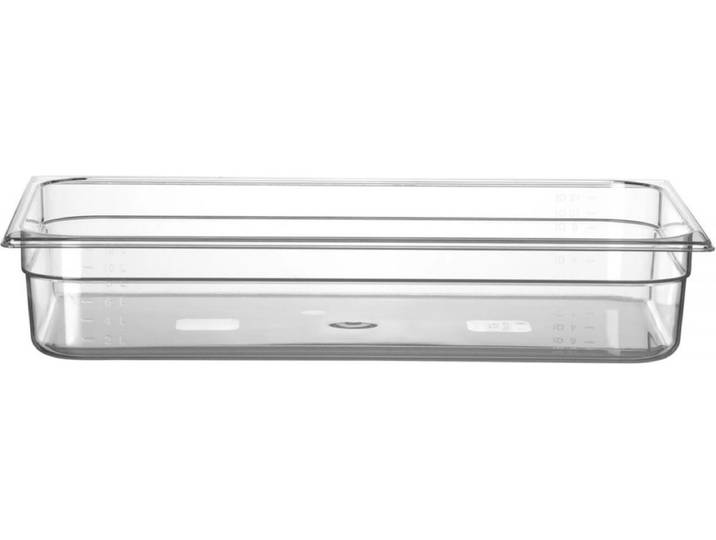 HENDI Gastronorm container – polycarbonaat – 14L – transparant – 530x325x100 mm