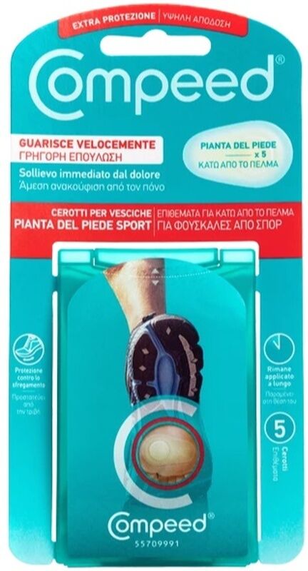 Perrigo Italia Compeed Cerotti Vesciche Pianta Piede Sport 5 Pezzi