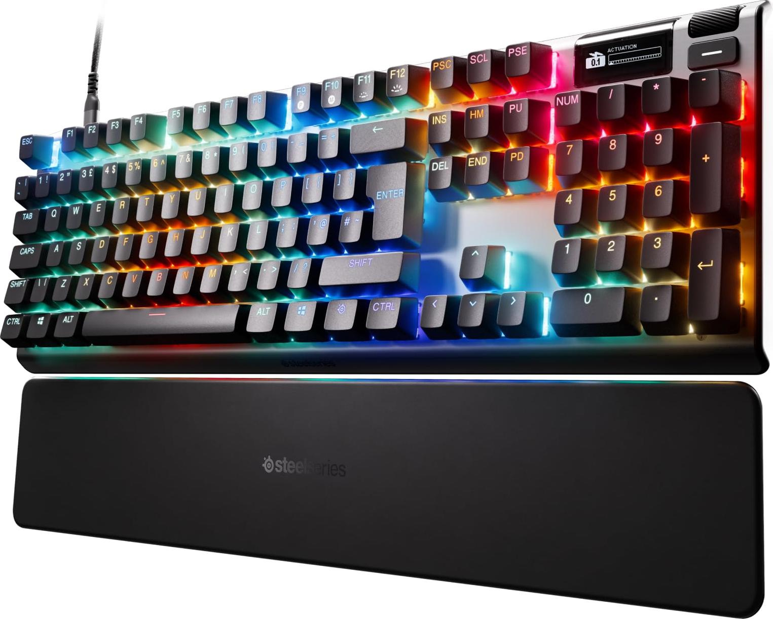 Steelseries APEX PRO GEN 3, Kabelgebunden, USB, Magnetic-mechanical key switch, QWERTY, RGB-LED, Schwarz
