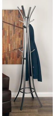 ARCILLA ELEMENTAL Dark Gray Metal 12 Hook Coat Rack