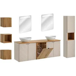 BADMÖBEL 160cm Manoa 2er-Set Kaschmir - Holz