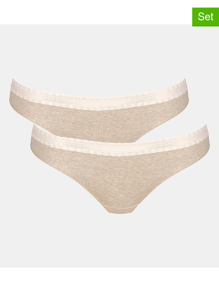 Sloggi 2er-Set: Slips in Beige - L