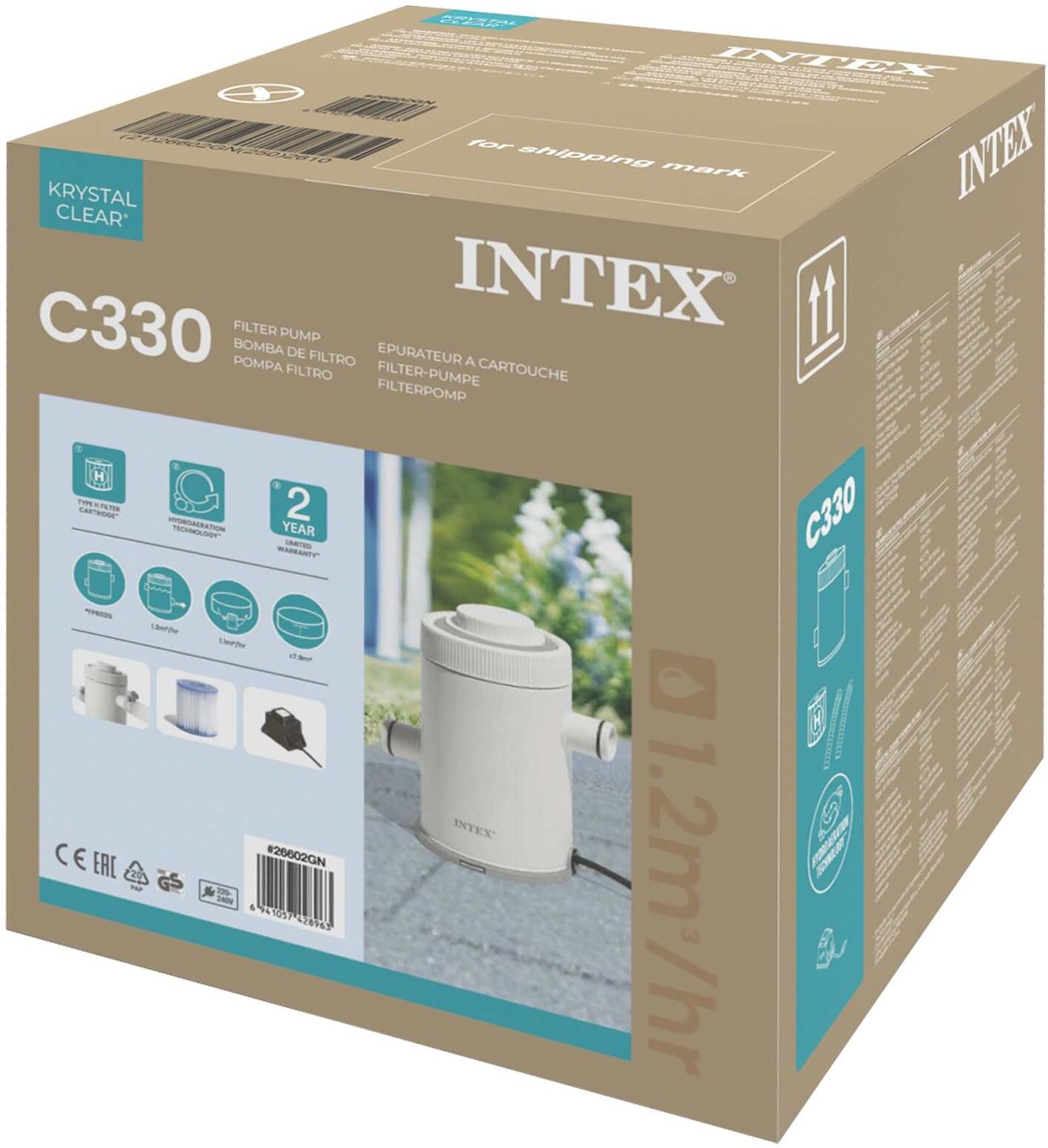 INTEX Pompe Filtrante 330 gal/hr