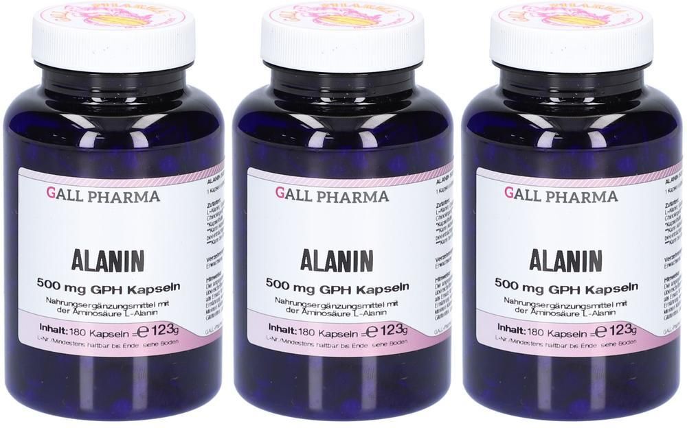 GALL PHARMA Alanin 500 mg GPH Kapseln x3 3x180 St