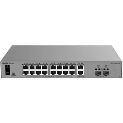 Ruijie Switch Reyee SWITCH POE RG-ES220GS-P-V2 16-PORTOWY + 2X UPLINK + 2X SFP REYEE (18 Ports), Netzwerk Switch, Grau