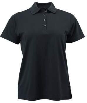 Paragon SM0104 Women's Saratoga Performance Mini Mesh Polo Shirt in Black size XS   Microfiber polyester 104
