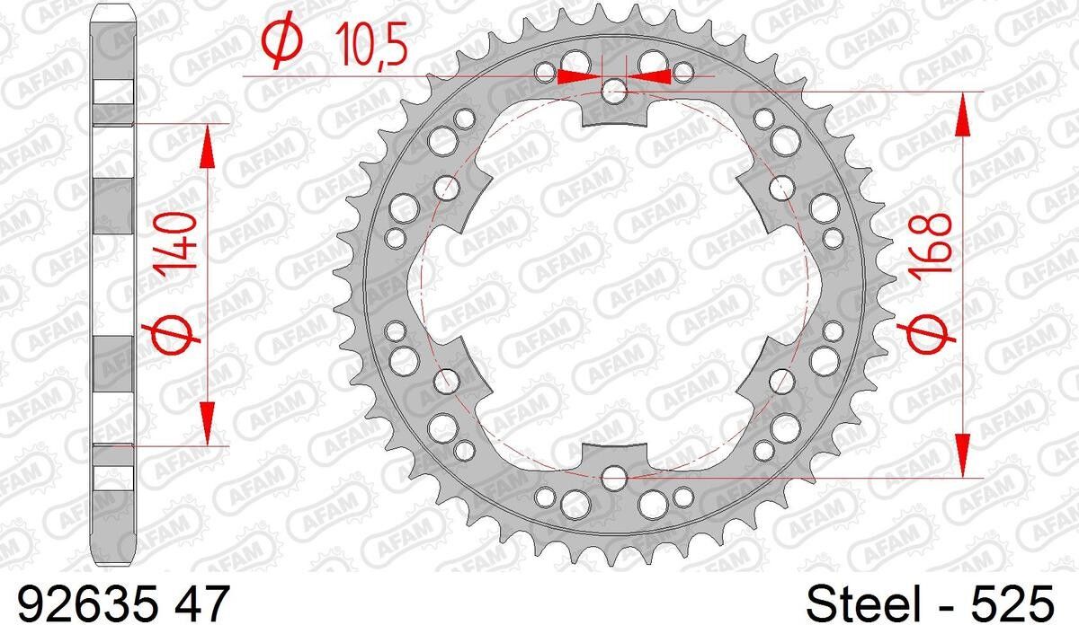 AFAM 92635-47 Chain Sprocket