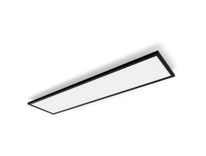 Philips HUE Led-Deckenleuchte Aurelle, Schwarz, Metall, 120x30x4.6 cm, Smartphone-Steuerung, Lampen & Leuchten, Innenbeleuchtung, Smart-Home-Lampen, Smart Home Deckenleuchten