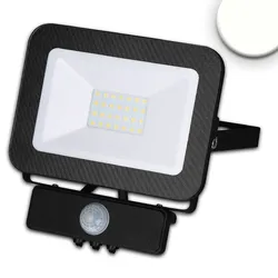 ISOLED Outdoor LED Fluter mit PIR-Bewegungssensor, IP65, drehbar und schwenkbar, schwarz, 30W 4000K 2800lm 120° ISO-114032