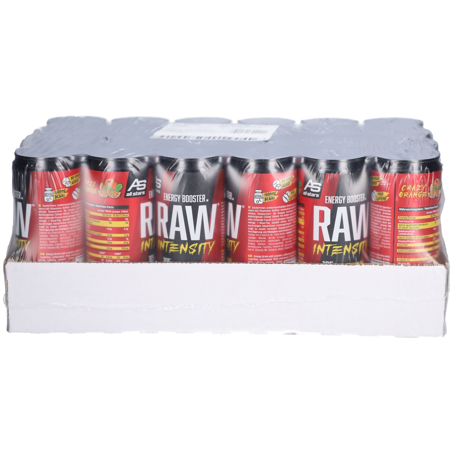 RAW Intensity Energy Booster Orange 24x330ml 330 ml Flüssigkeit
