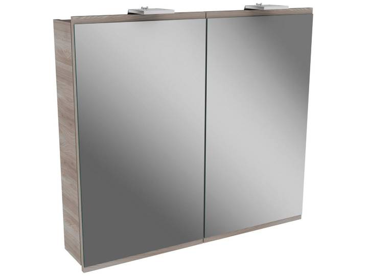Spiegelschrank Lima mit LED 2-Türig BHT: 80x73x15,5 cm