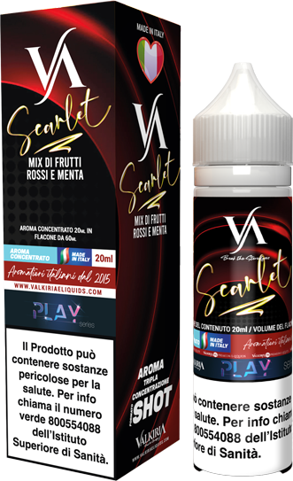 Valkiria Scarlet Liquido Shot 20ml Frutti Rossi Eucalipto Anice