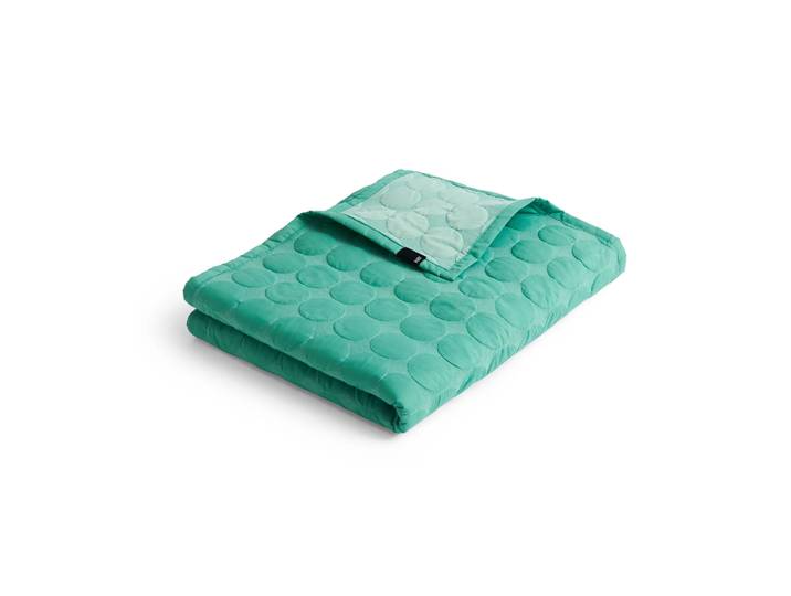 HAY Mega Dot Bettüberwurf organic 195x245 cm Sea green