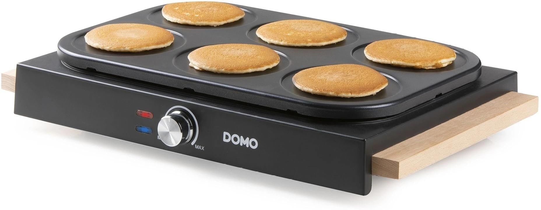 DOMO Crêpesmaker "Crêpe Maker DO8717PN", schwarz, B:30,3cm H:9,3cm, Crepesmaker, Crêpesmaker schwarz Einheitsgröße
