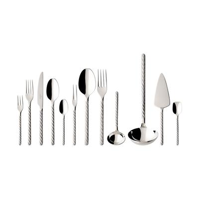 Besteck-Set VILLEROY & BOCH "Tafelbesteck Montauk 70er Set silber", silber, Essbesteck-Sets