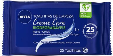 Nivea Toalhitas de Limpeza Creme Care 25 un