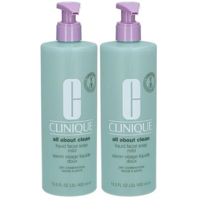 Clinique Liquid Facial Soap Mild Jumbo x2 2x400 ml Flüssigseife