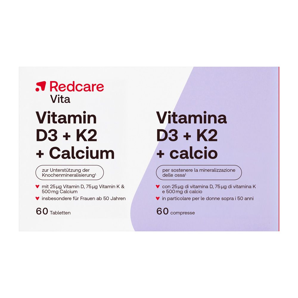 Redcare Vitamin D3 K2 Calcium Tabletten 60 St