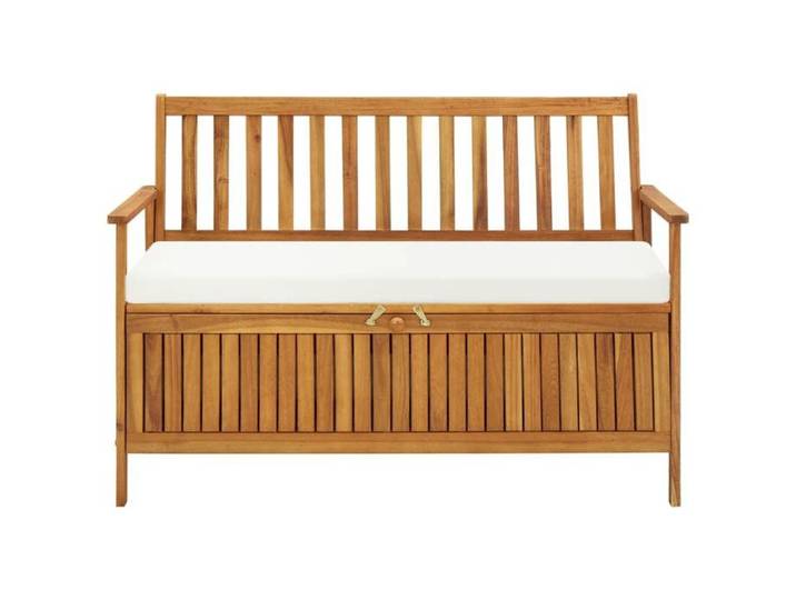 @FRENCH Banquette de jardin - TOP VENTES - Banc de rangement de jardin - bois d'acacia solide 120x63x84cm 4775843