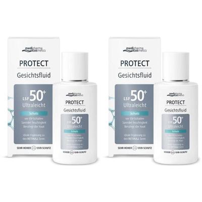 Medipharma cosmetics Protect Gesichtsfluid LSF 50+ 2x 2x50 ml Creme