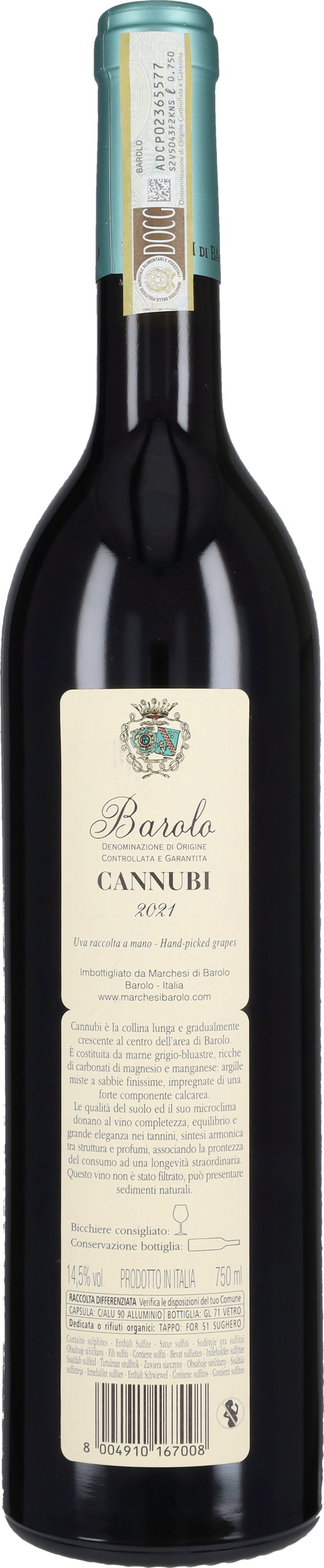 Barolo 'Cannubi' Marchesi di Barolo 2021
