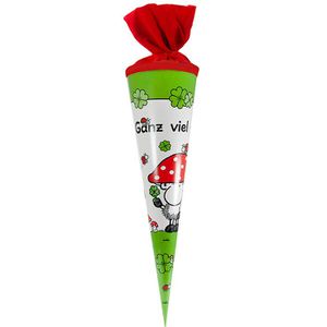 Goldbuch Schultüte 93002 Schafe, Ganz viel Glück, Sheepworld, für Mädchen & Jungen, rund, 35 cm
