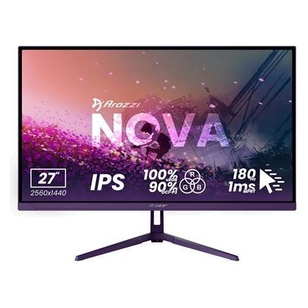 Arozzi Nova 27" IPS, 260Hz, Computer Monitor - Purple (2560 x 1440 Pixel, 27") (AZ-NO-27T2K260-PP)