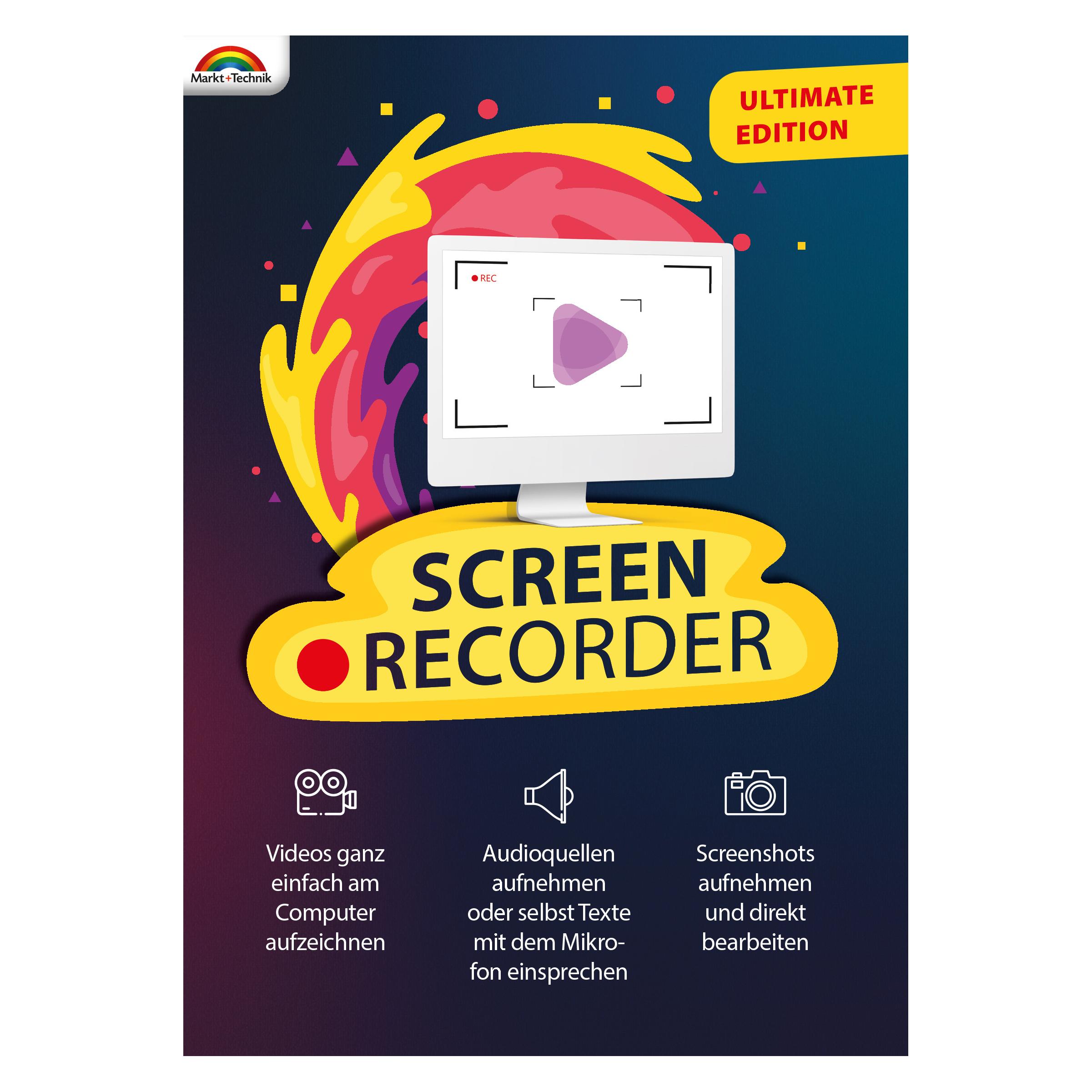 Markt + Technik Screen Recorder Ultimate Download Code (1 User, 1 Geräte/User, unbegrenzt) (90823)