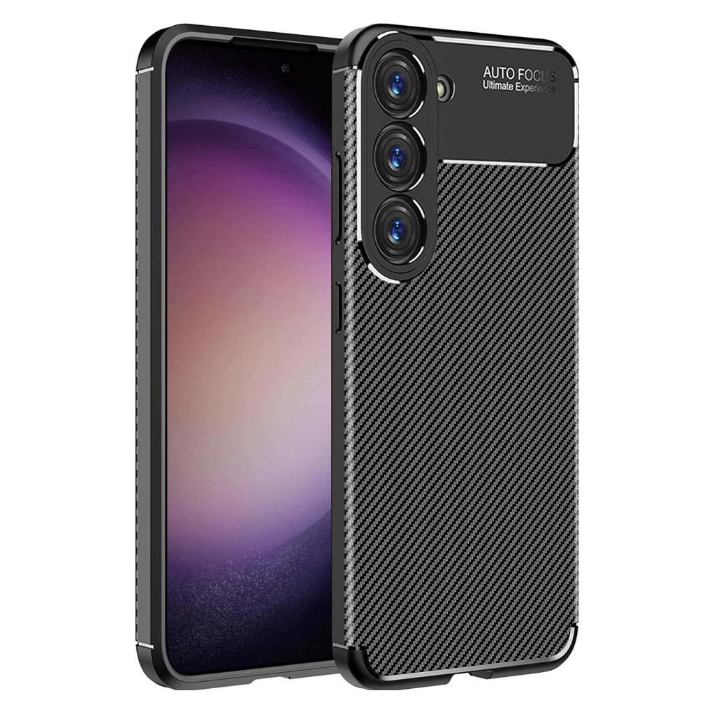 Screenguard Samsung Galaxy S23+ Hülle Carbon Design TPU Case (Samsung Galaxy S23+) (00032033)