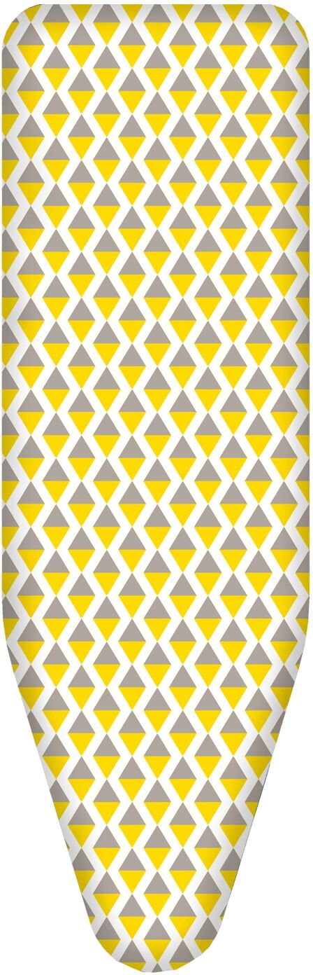 Bügelbrettbezug BISCHOF COLOMBO "TRIANGOLO GIALLO", gelb (bunt), Baumwolle, Bügelbrettbezüge, Bügelbrettbezug, 140 x 55 cm bunt Einheitsgröße