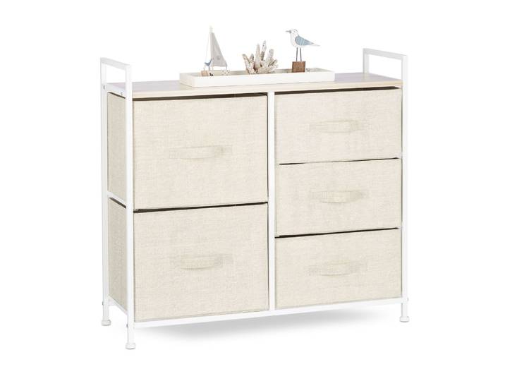 Regalsystem Design F Creme-Weiss-Hellbraun