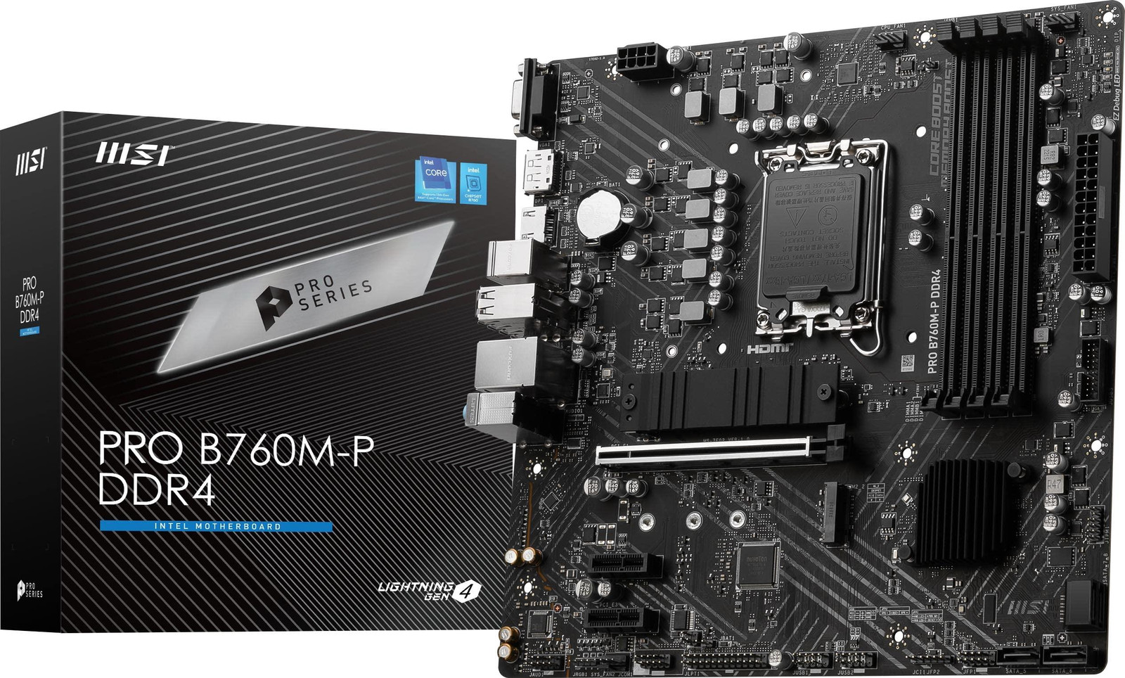 MSI PRO B760M-P DDR4 Motherboard