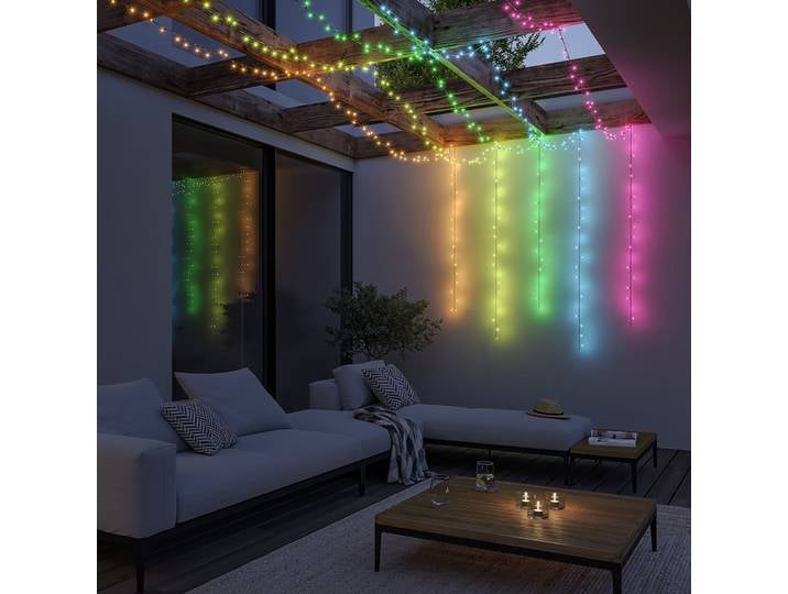 Guirlande lumineuse extérieure 1240cm Noir