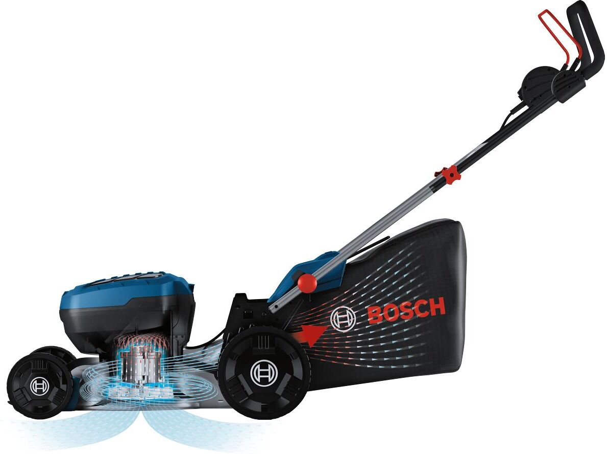 Akkurasenmäher BOSCH PROFESSIONAL "GRA 18V2-46 solo", blau (weiß, neutral), Rasenmäher, Akkurasenmäher weiß, neutral Einheitsgröße