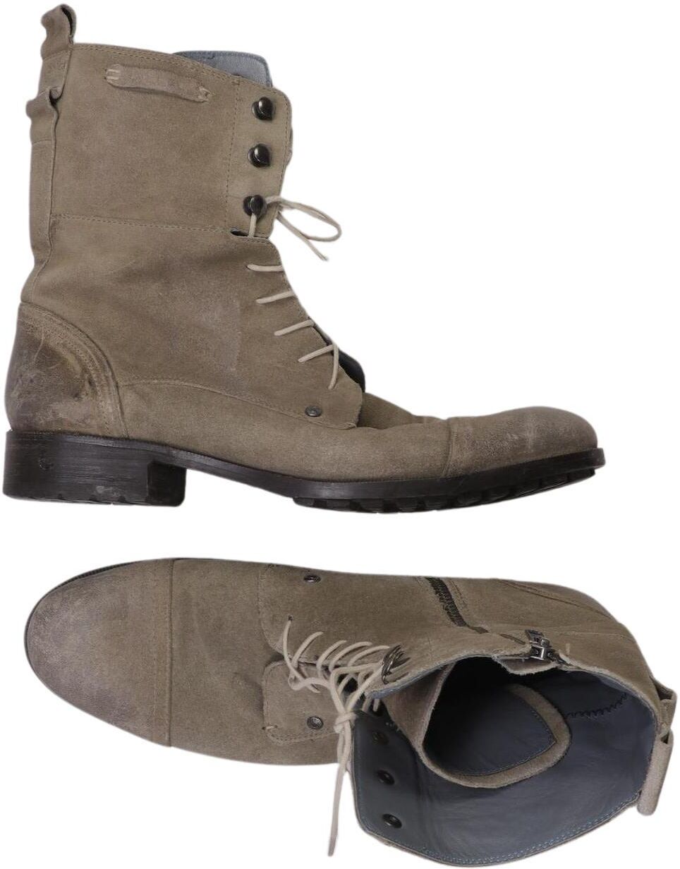 Diesel Herren Stiefel, Beige, Gr. EU 44, Leder - Second Hand