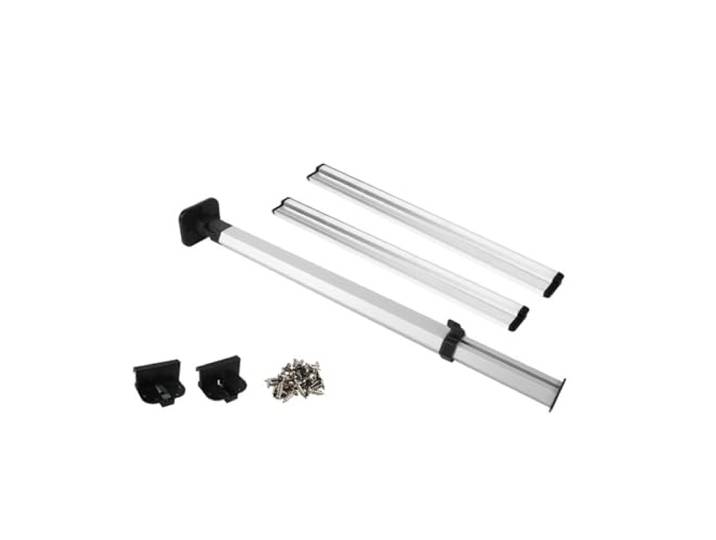 WJIAYAO klappbare haarnadel tischbeine Abnehmbares, klappbares Tischbein Verstellbare, klappbare Teleskop-Stützbasis for Wohnwagen-Camper-Zubehör(Silver 50cm 2 sticks)
